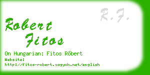 robert fitos business card