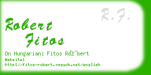 robert fitos business card